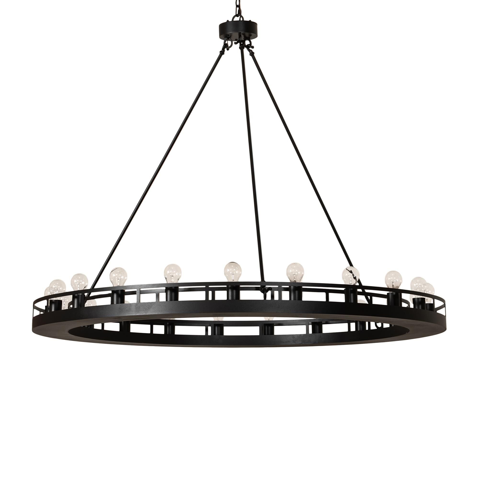 21-Light 60 in. Chandelier - Viana Bloom for dining room view 2