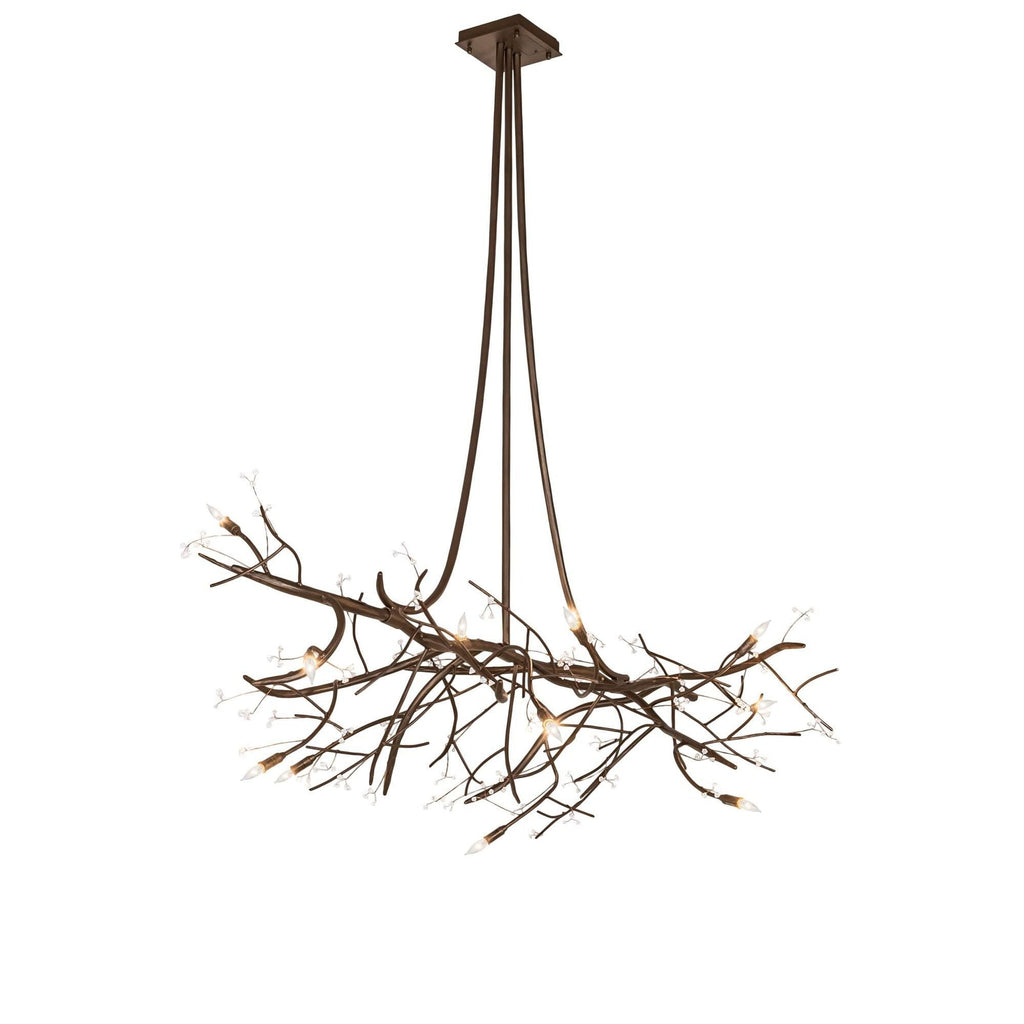 Candle chandelier - Kestrel Halo for dining room view 1