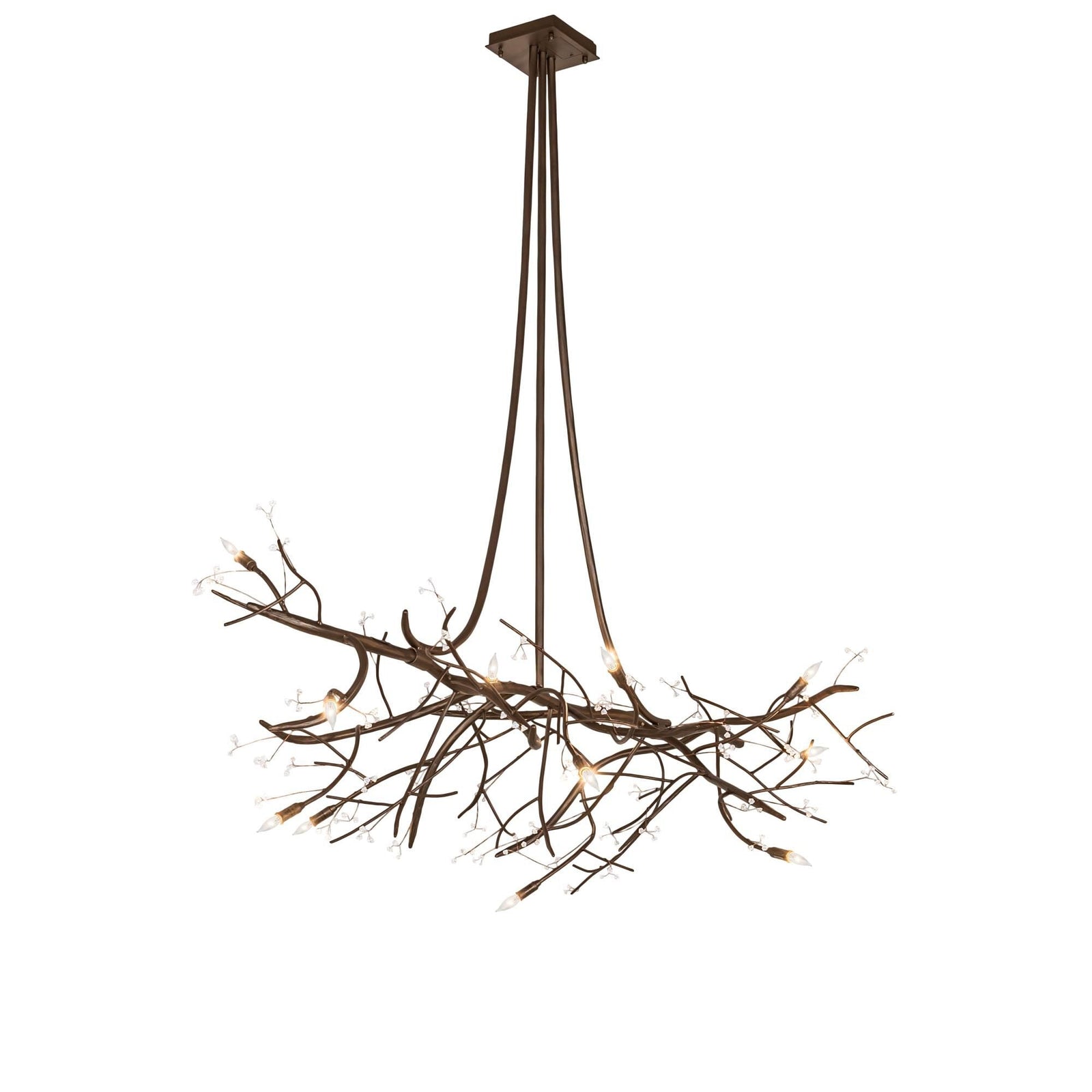 Candle chandelier - Kestrel Halo for dining room view 1