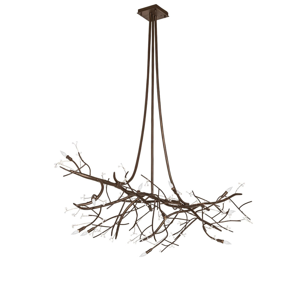 Candle chandelier - Kestrel Halo for dining room view 2