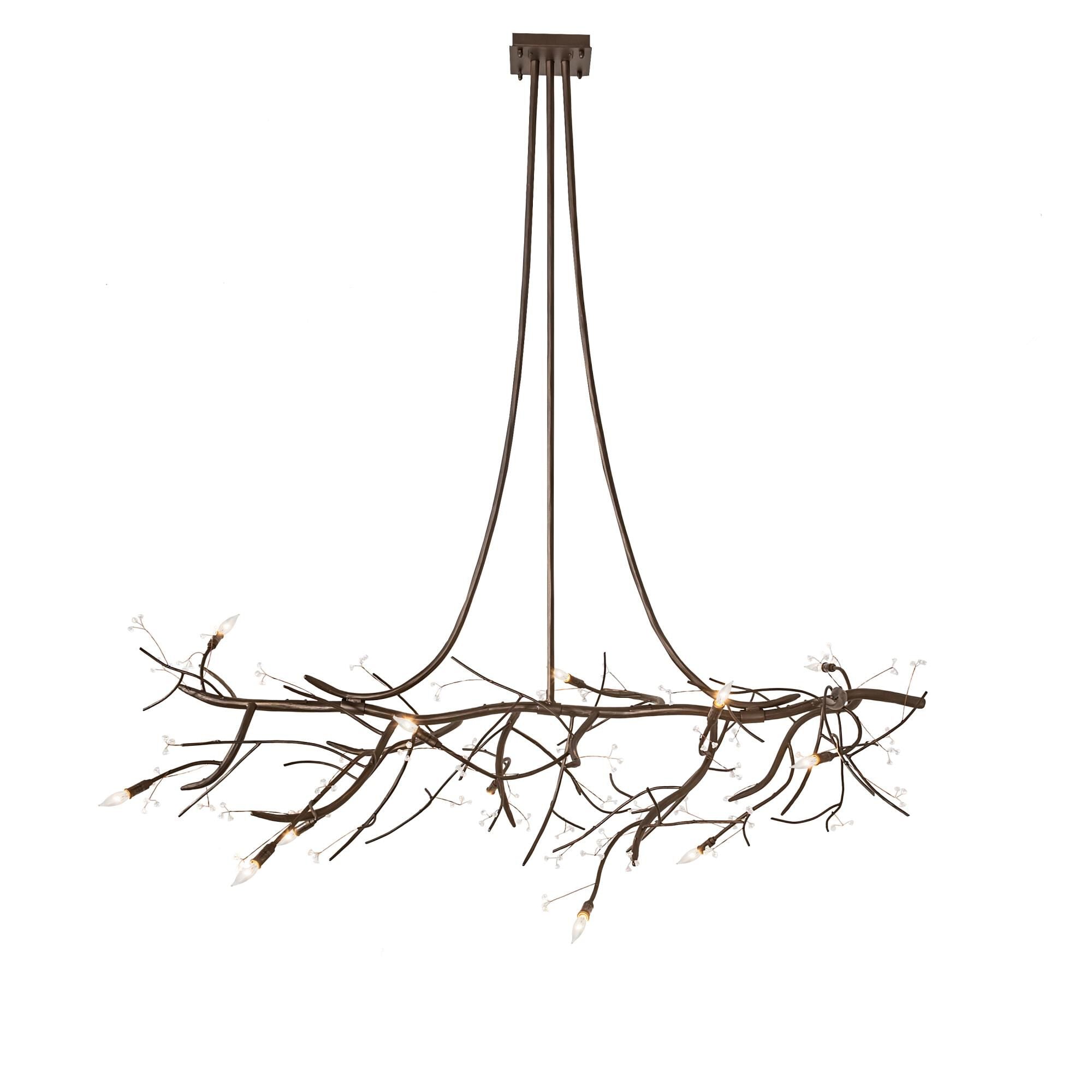 Candle chandelier - Kestrel Halo for dining room view 9