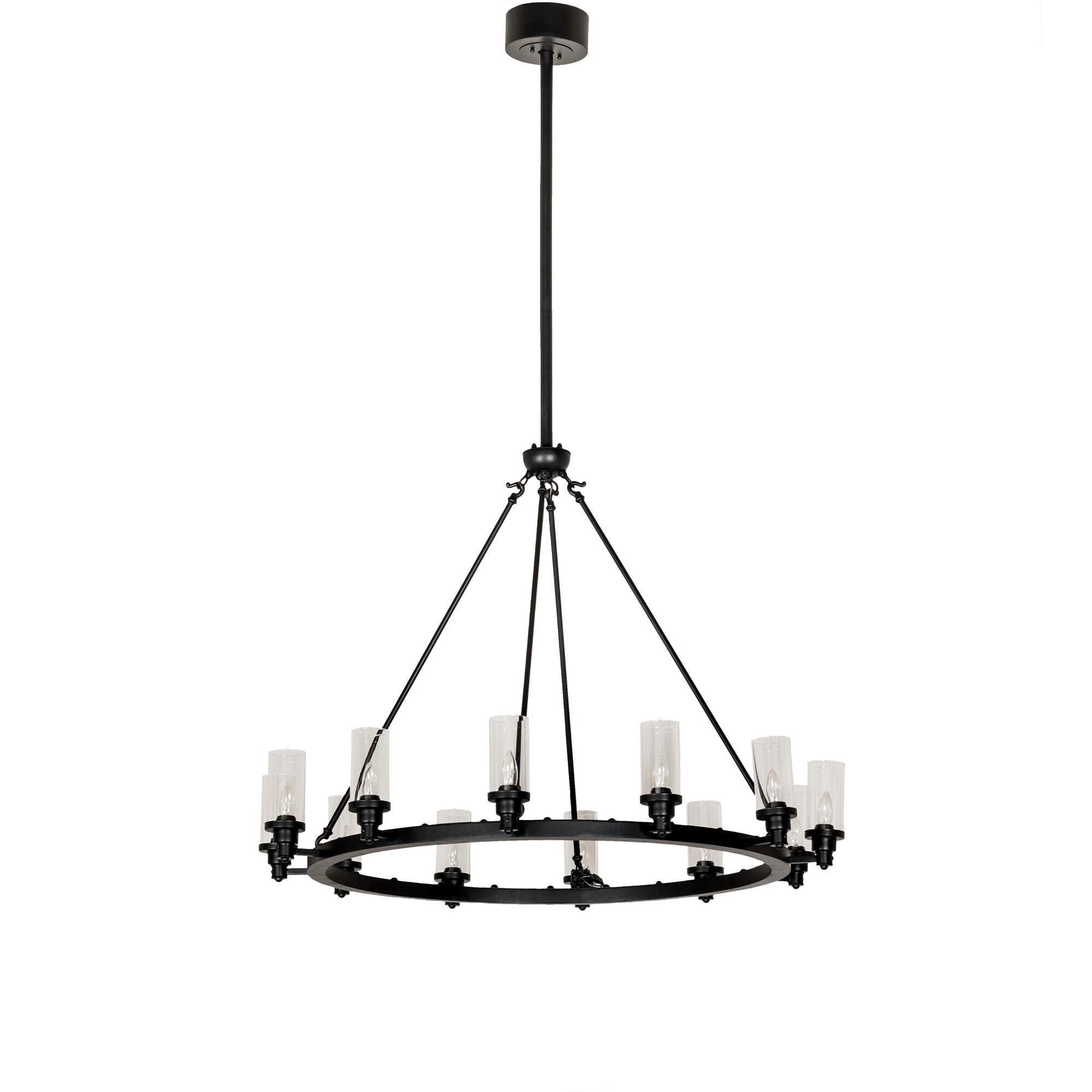 12-Light 46 in. Chandelier - Mira Cove for dining room view 2