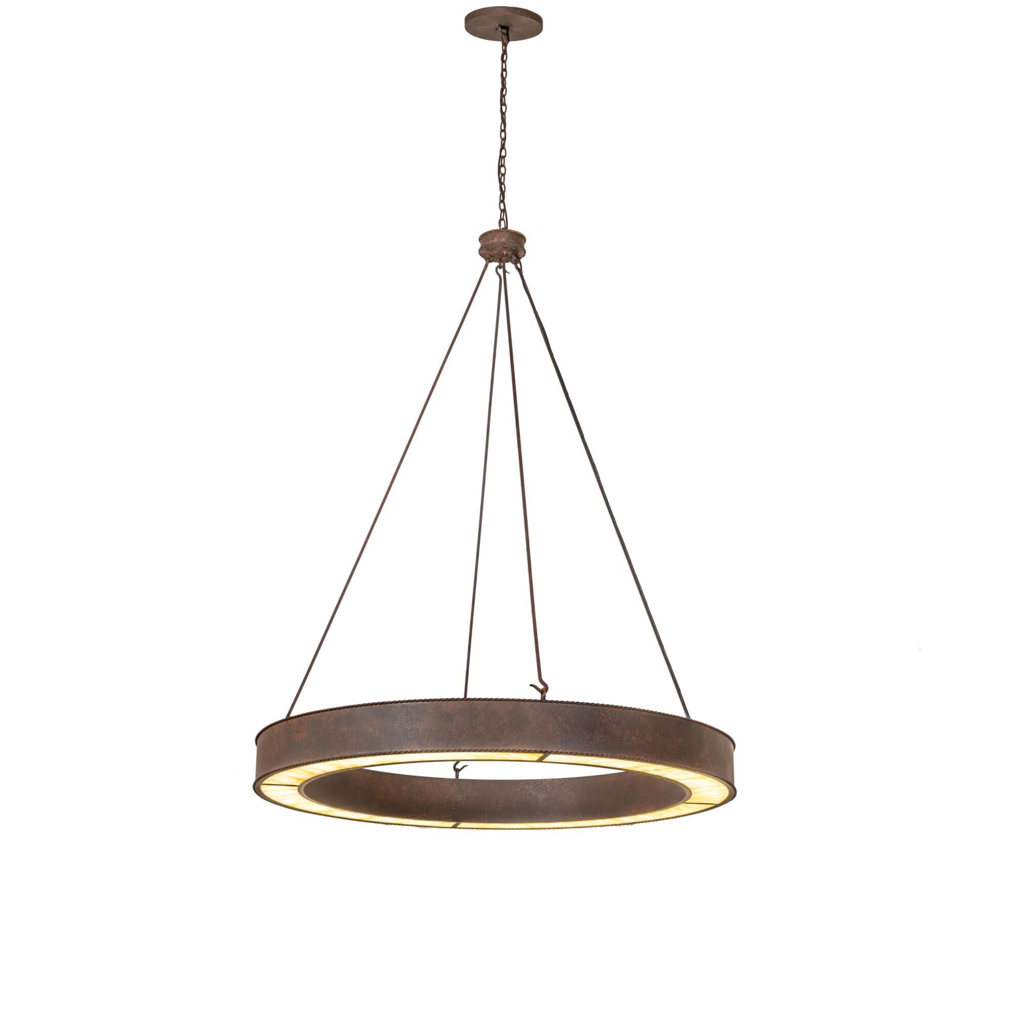 60 in. LED Chandelier - Onda Halo for dining room view 10