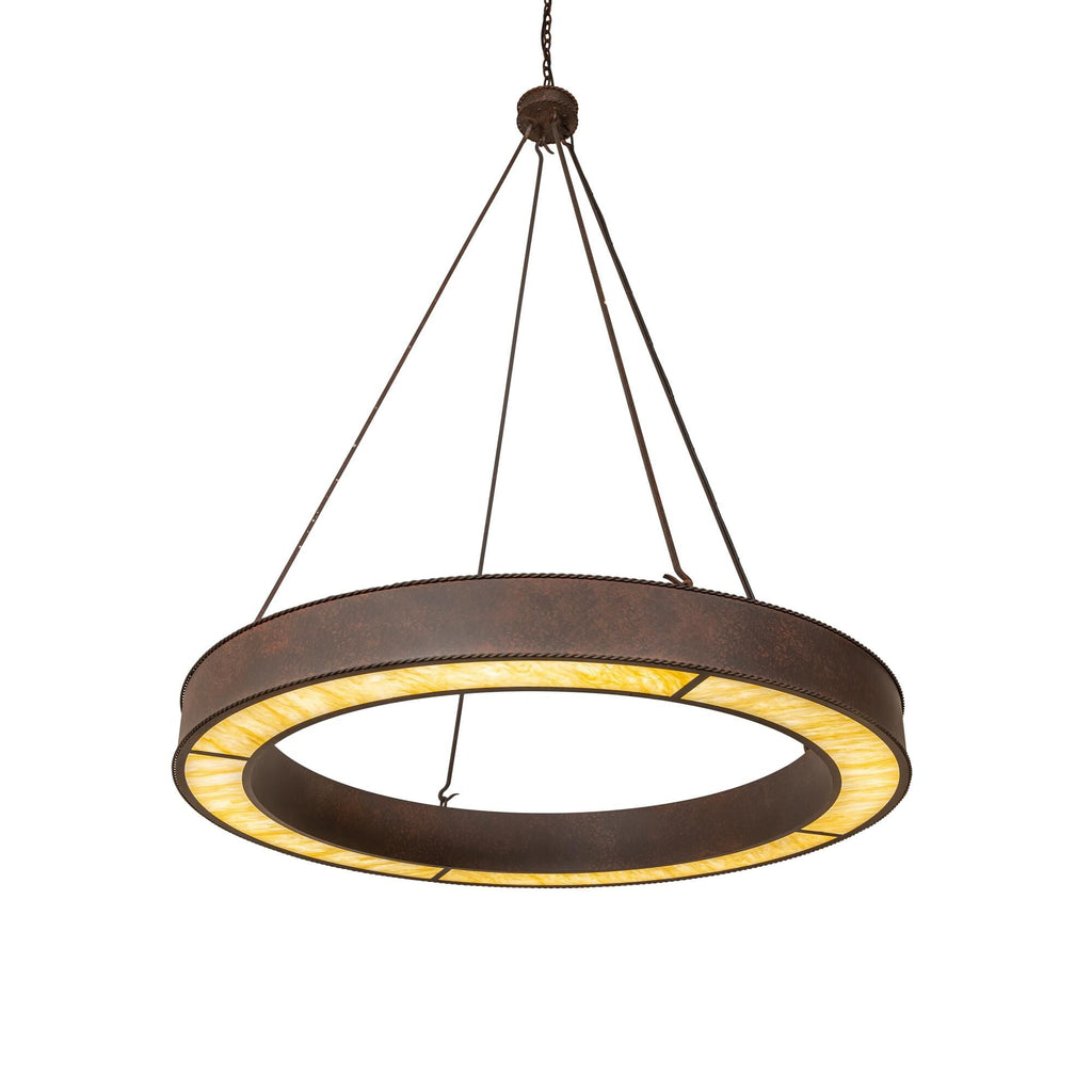 60 in. LED Chandelier - Onda Halo for dining room view 8