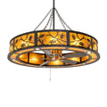 Wood chandelier - Sabine Halo for dining room view 1