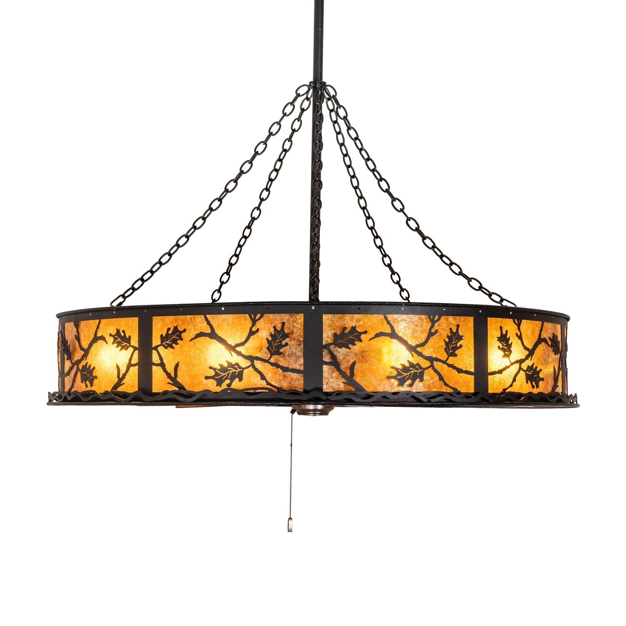 Wood chandelier - Sabine Halo for dining room view 2