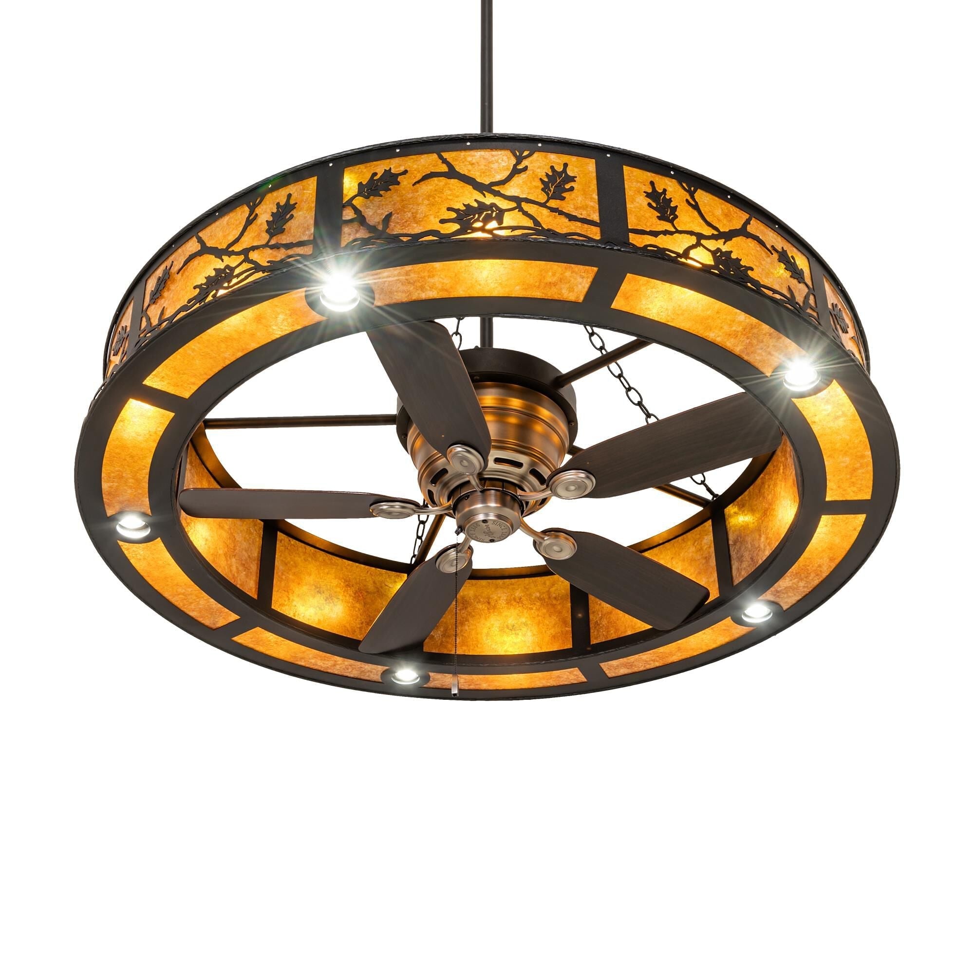 Wood chandelier - Sabine Halo for dining room view 4