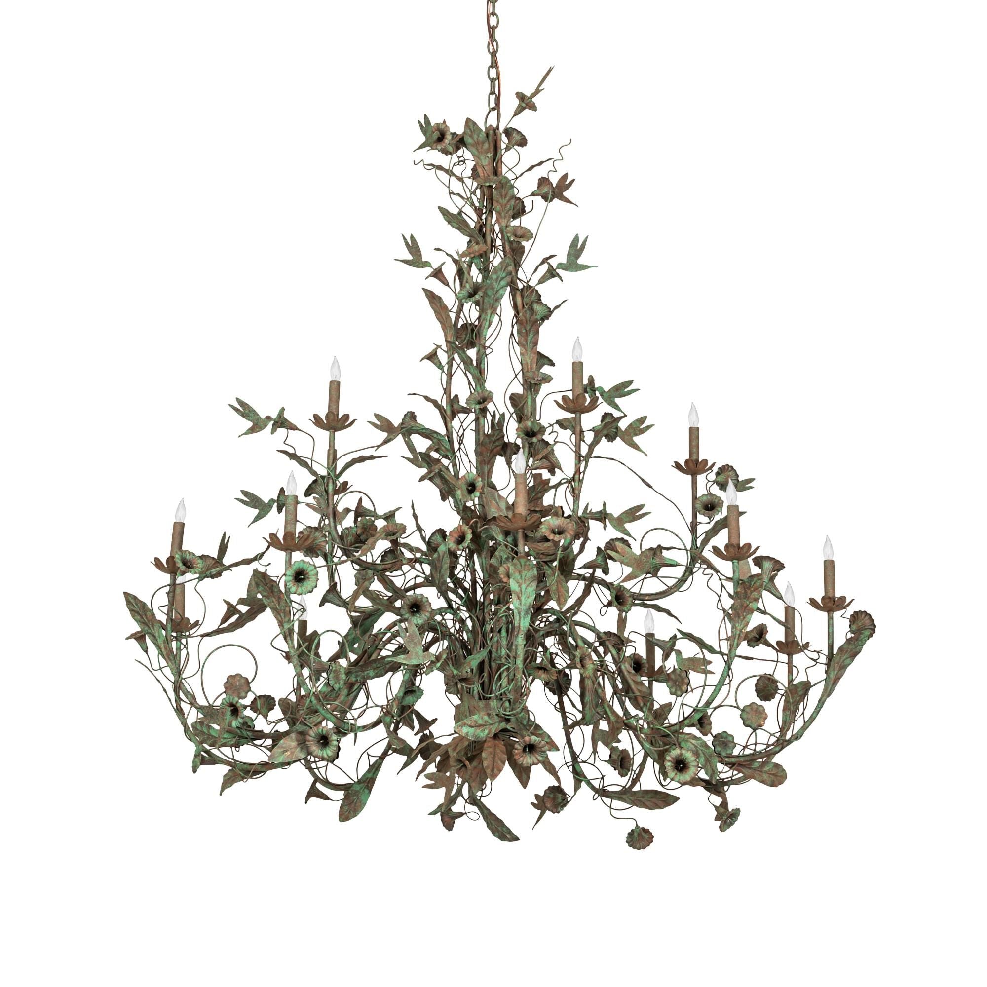 Candle chandelier - Talia Cove for dining room view 2