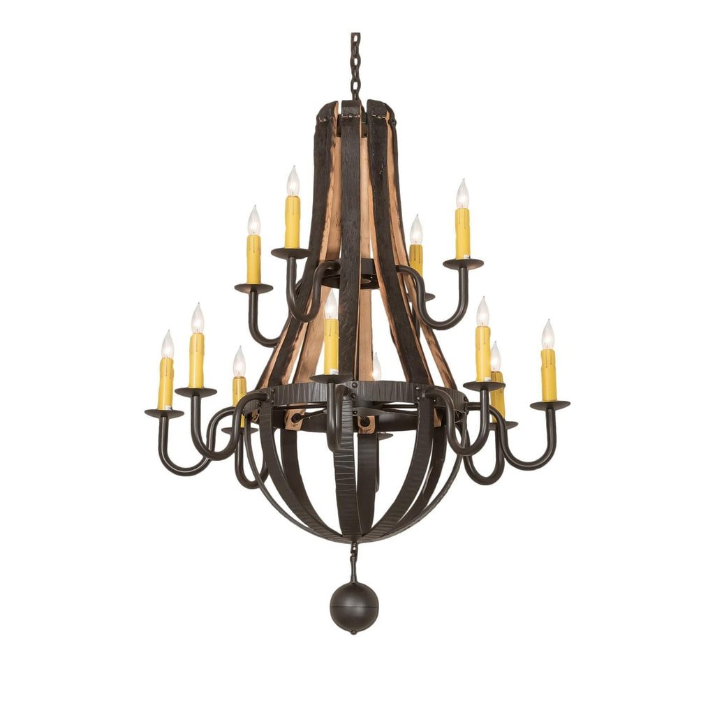 12-Light 44 in. Chandelier - Lumen Ridge for dining room view 1