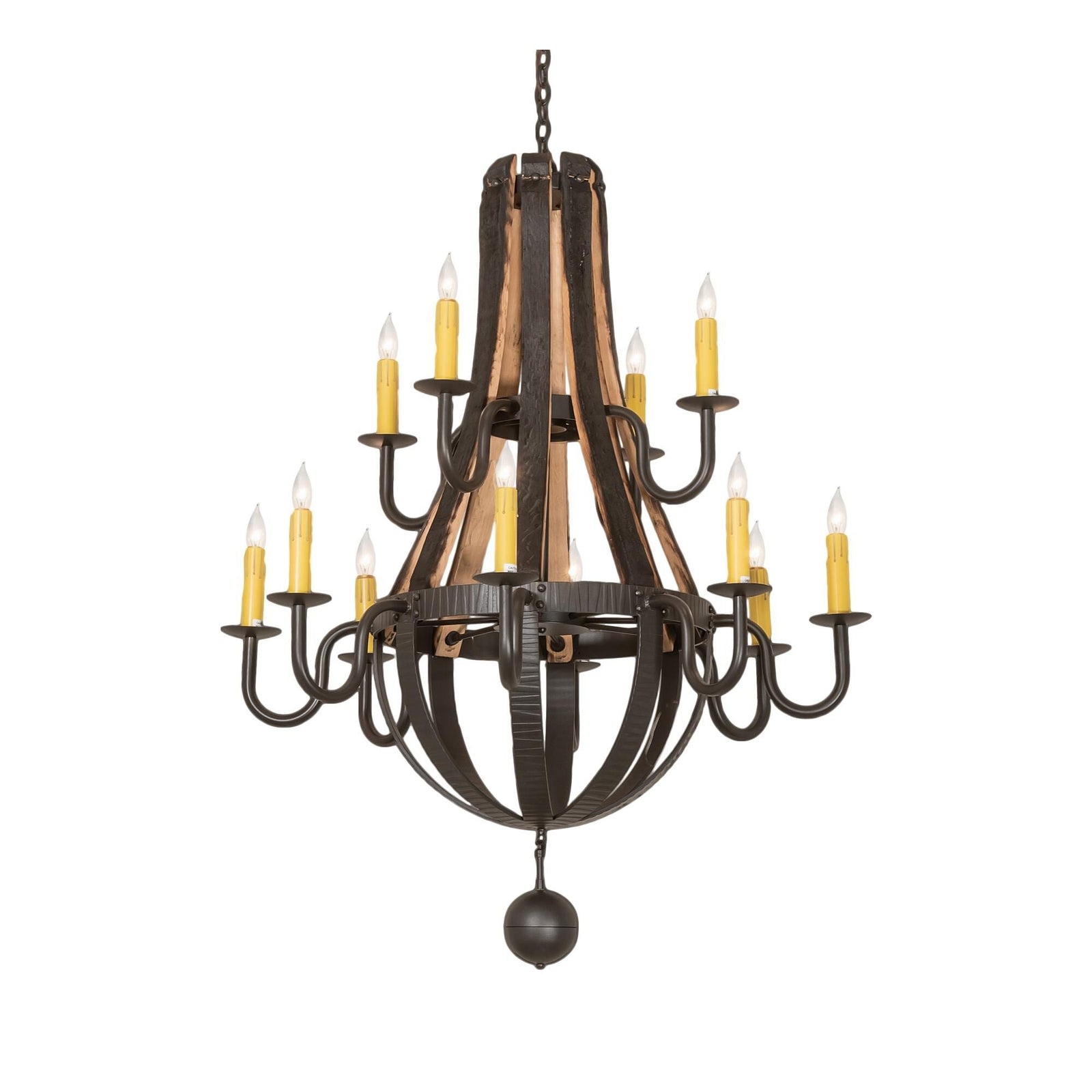 12-Light 44 in. Chandelier - Lumen Ridge for dining room view 1