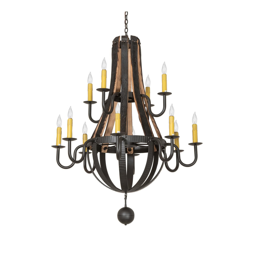 12-Light 44 in. Chandelier - Lumen Ridge for dining room view 2
