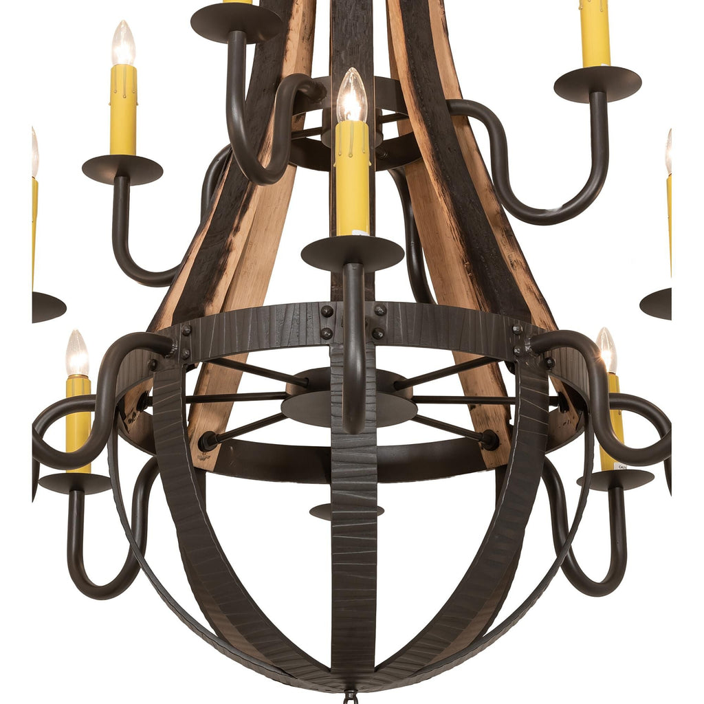 12-Light 44 in. Chandelier - Lumen Ridge for dining room view 3