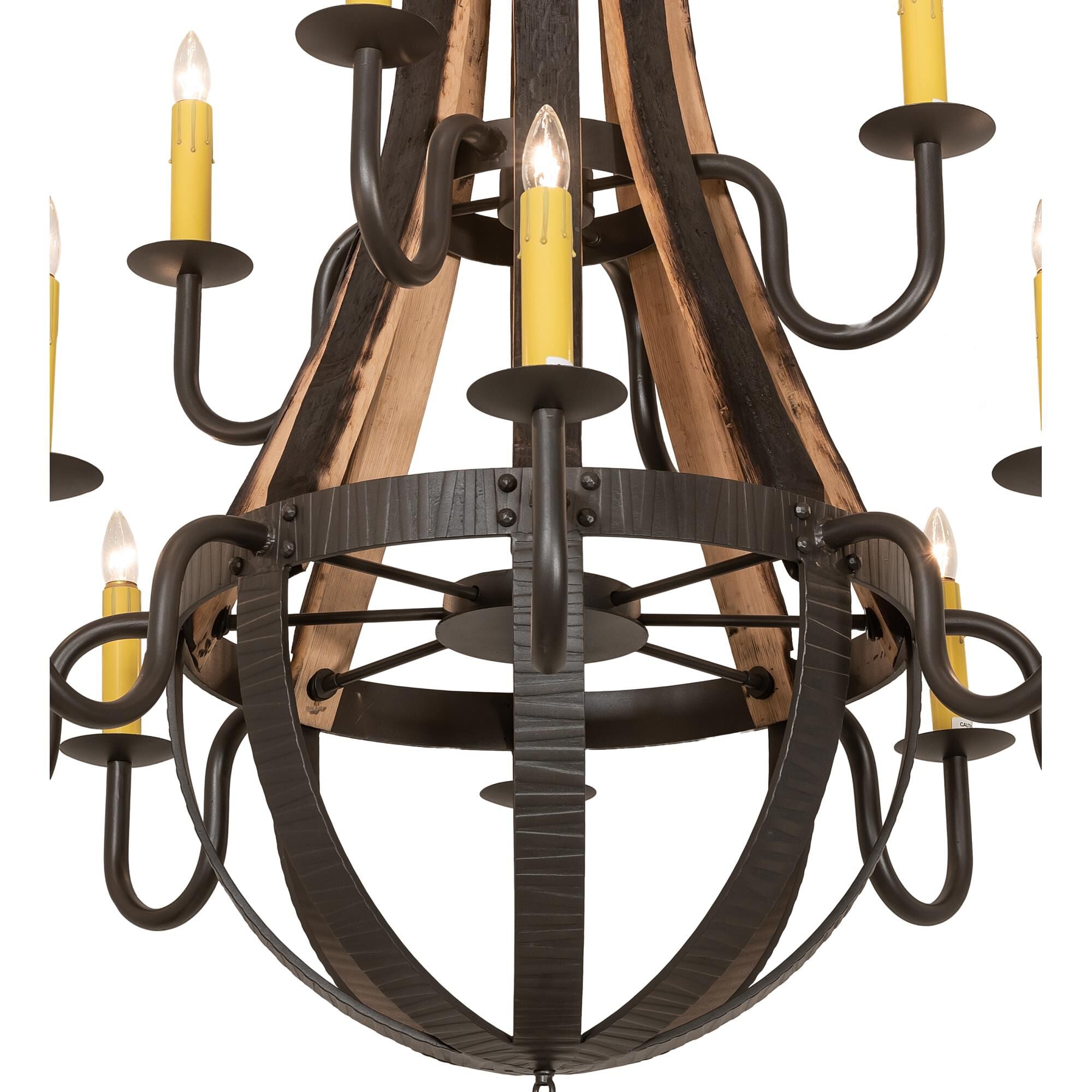 12-Light 44 in. Chandelier - Lumen Ridge for dining room view 3