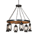 Lantern chandelier - Ember Bloom for dining room view 1