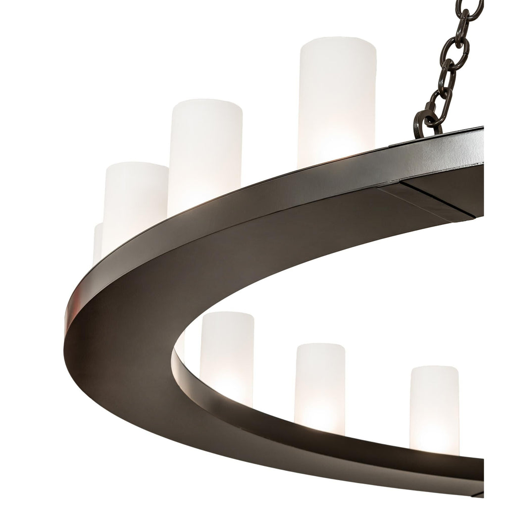 24-Light 72 in. Chandelier - Avon Halo for dining room view 3