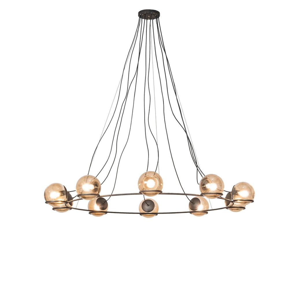 10-Light 73 in. Chandelier - Ansel Grove for dining room view 1