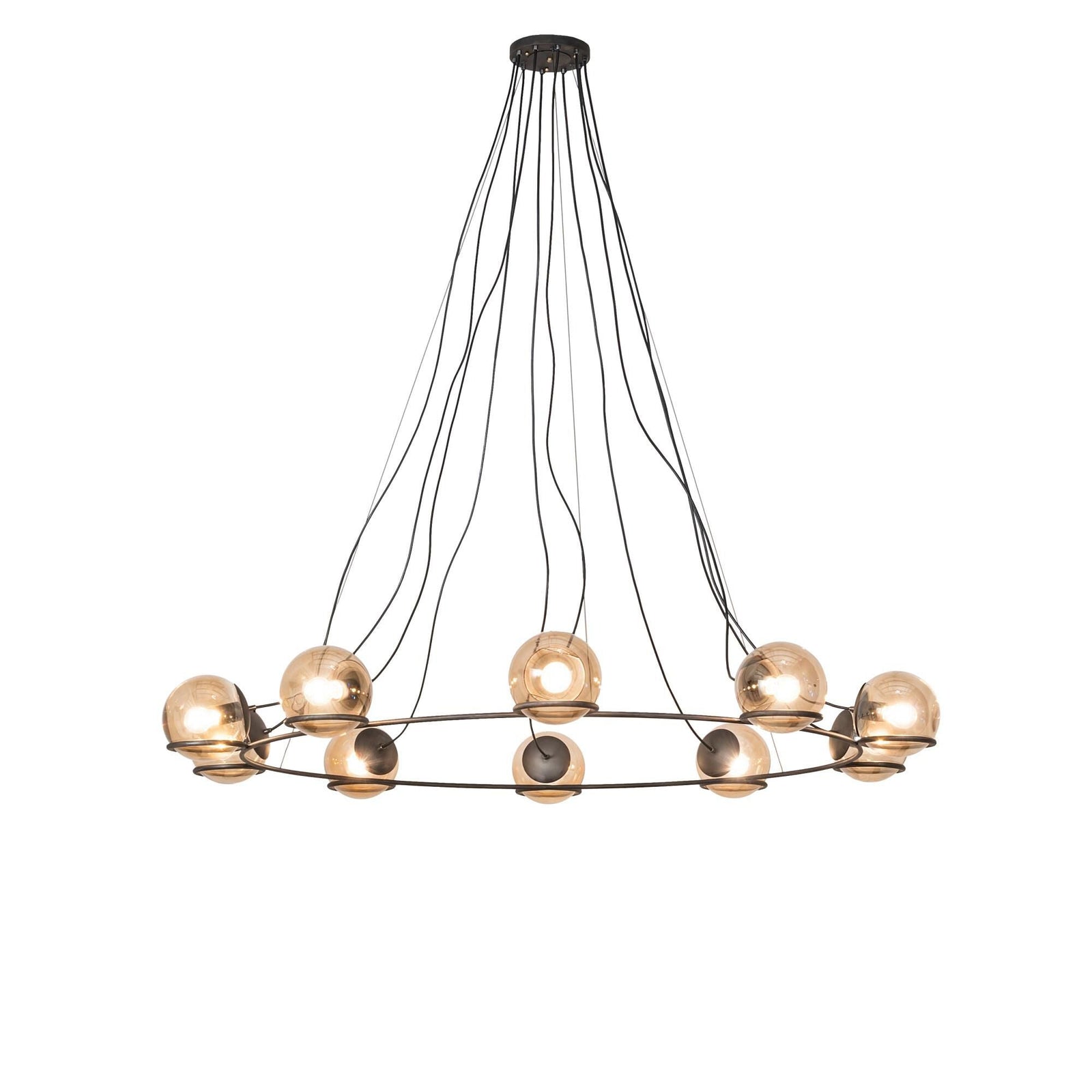 10-Light 73 in. Chandelier - Ansel Grove for dining room view 1