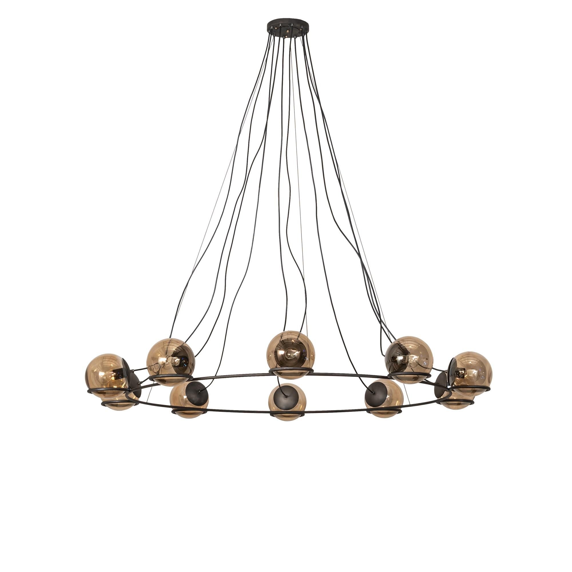 10-Light 73 in. Chandelier - Ansel Grove for dining room view 2