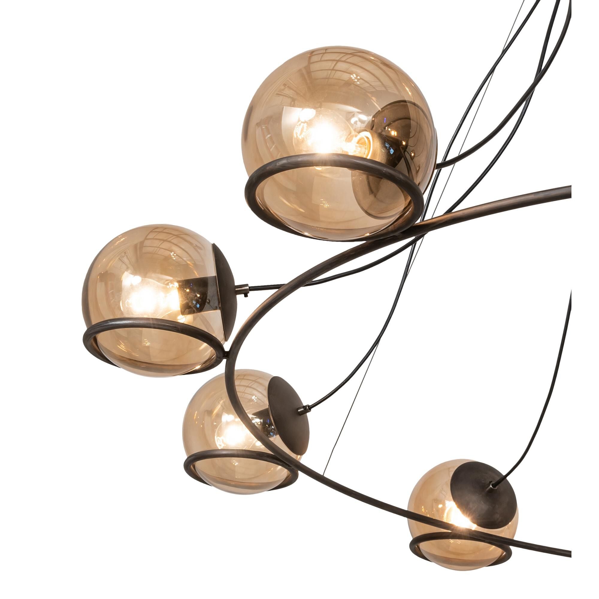 10-Light 73 in. Chandelier - Ansel Grove for dining room view 3