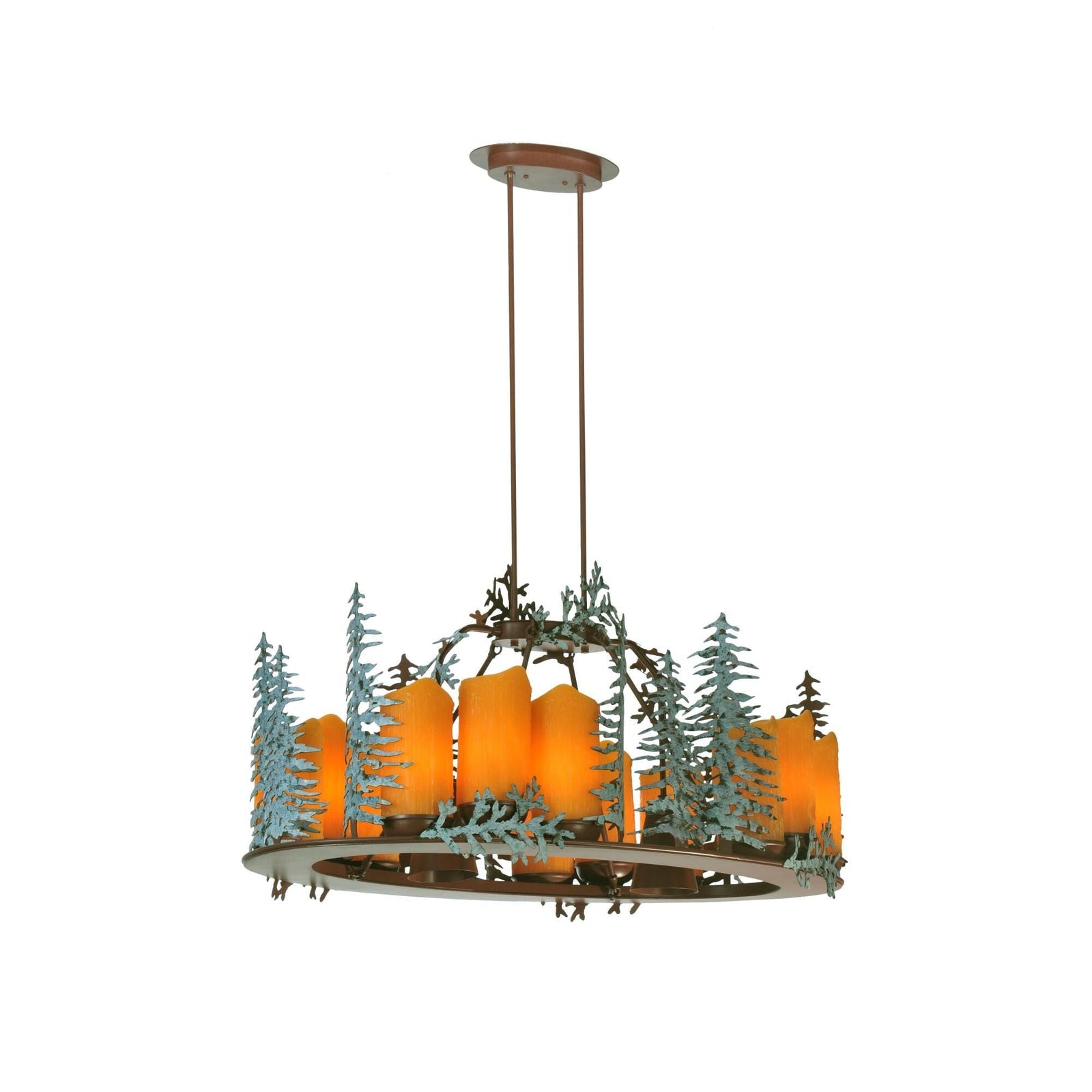 Candle chandelier - Belen Halo for dining room view 1