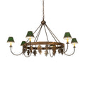 Wood Candle chandelier - Ion Grove for dining room view 1