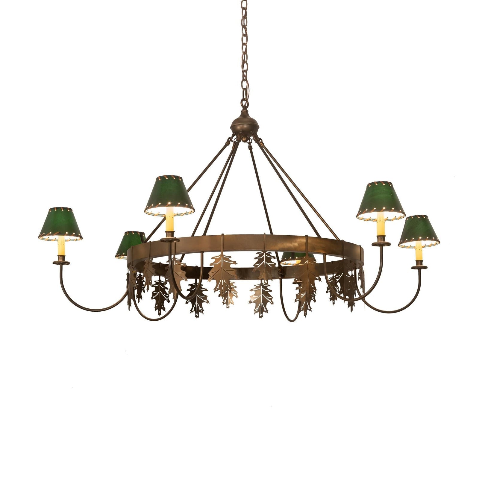 Wood Candle chandelier - Ion Grove for dining room view 1