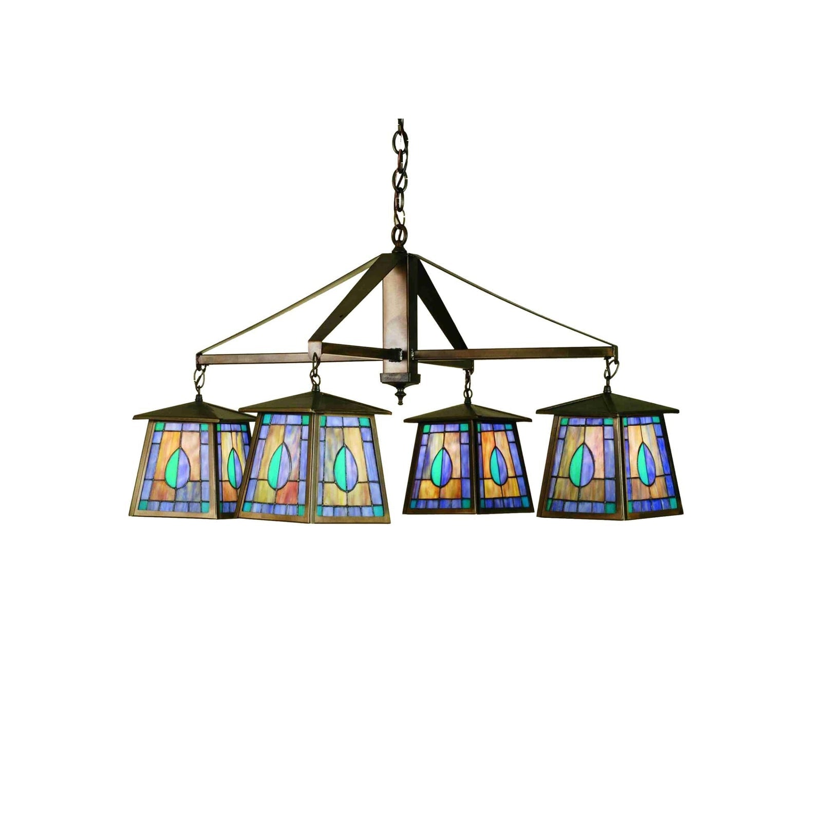 4-Light 38 in. Chandelier - Mira Grove for dining room view 1