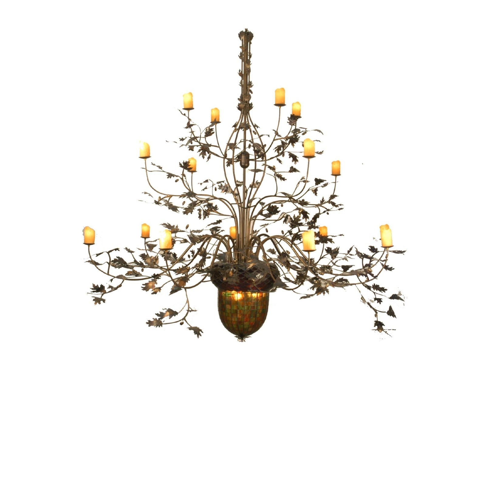Wood chandelier - Dorian Cove for dining room view 1