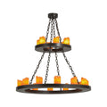 18-Light 36 in. Chandelier - Zinnia Bloom for dining room view 1