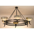 6-Light 72 in. Chandelier - Faye Bloom for dining room view 1