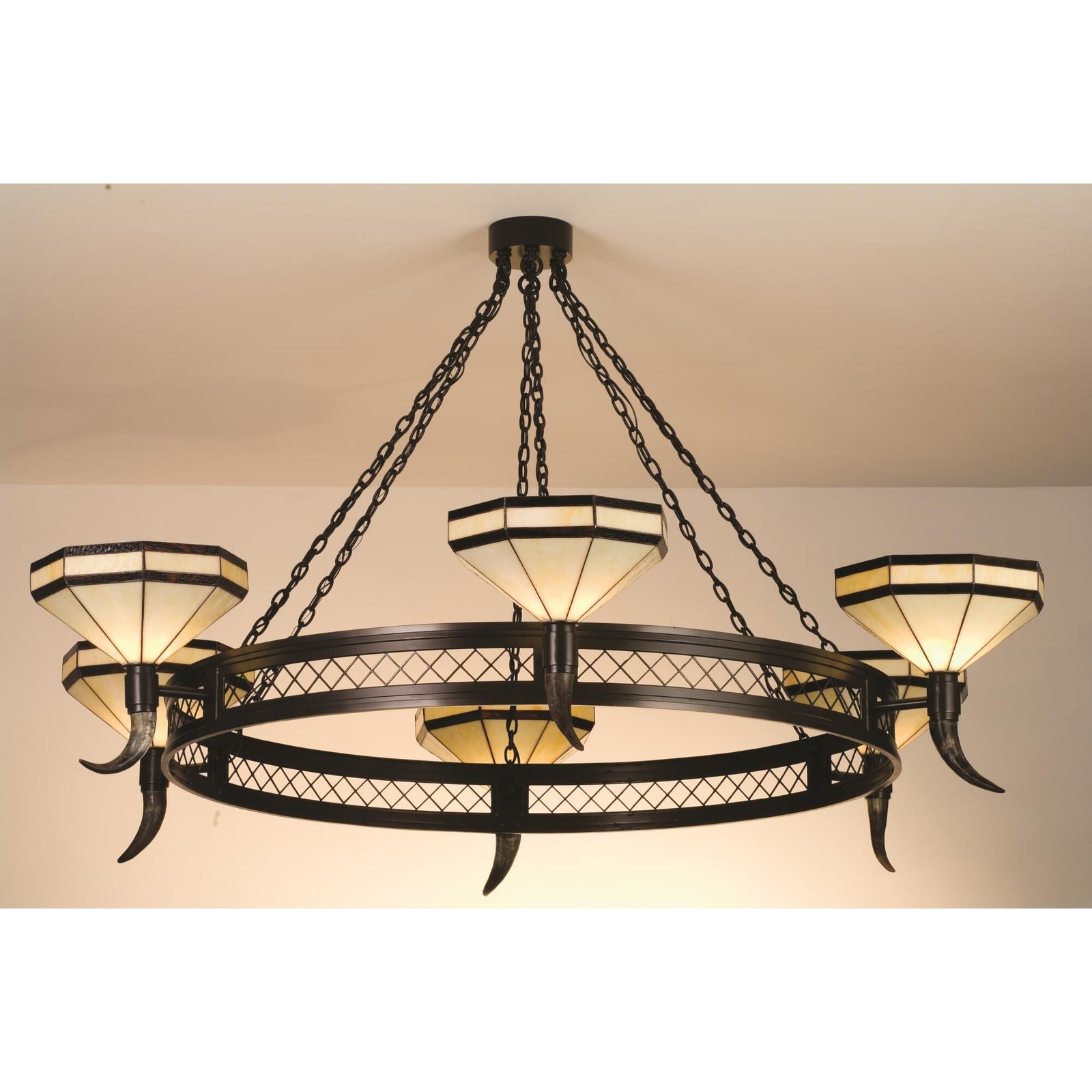 6-Light 72 in. Chandelier - Faye Bloom for dining room view 1