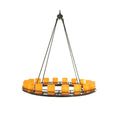 Round chandelier - Quinn Halo for dining room view 1