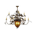 Wood chandelier - Tessa Grove for dining room view 1