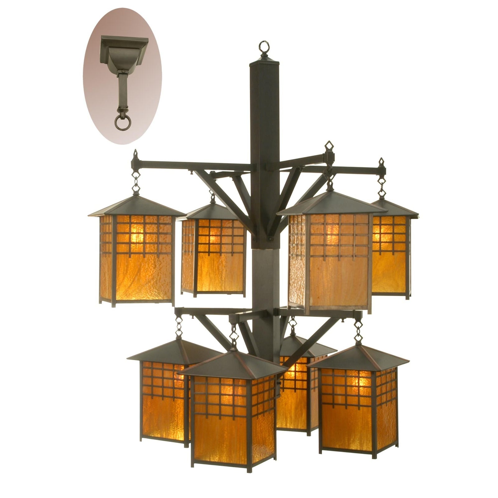 8-Light 42 in. Chandelier - Nova Loom for dining room view 1