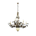 Wood chandelier - Noor Grove for dining room view 1