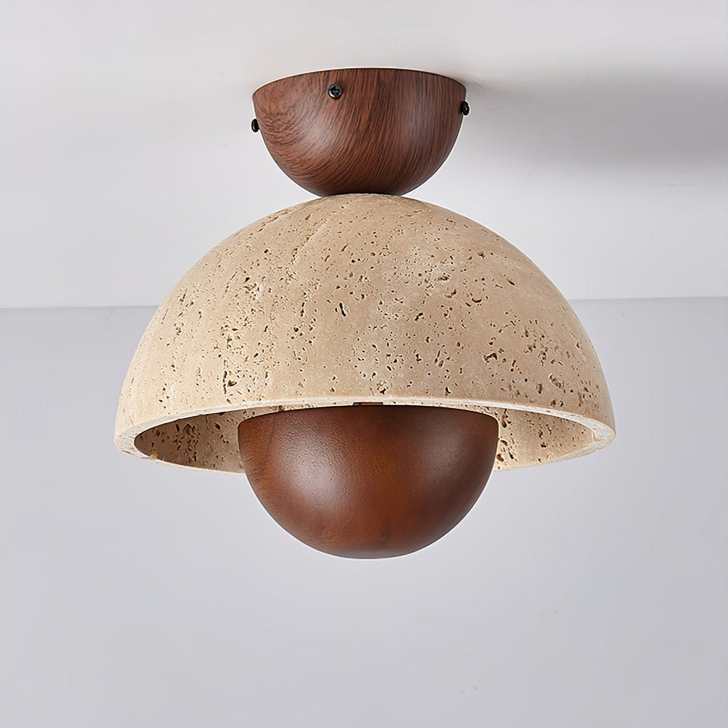 Nerio Travertine Ceiling Light