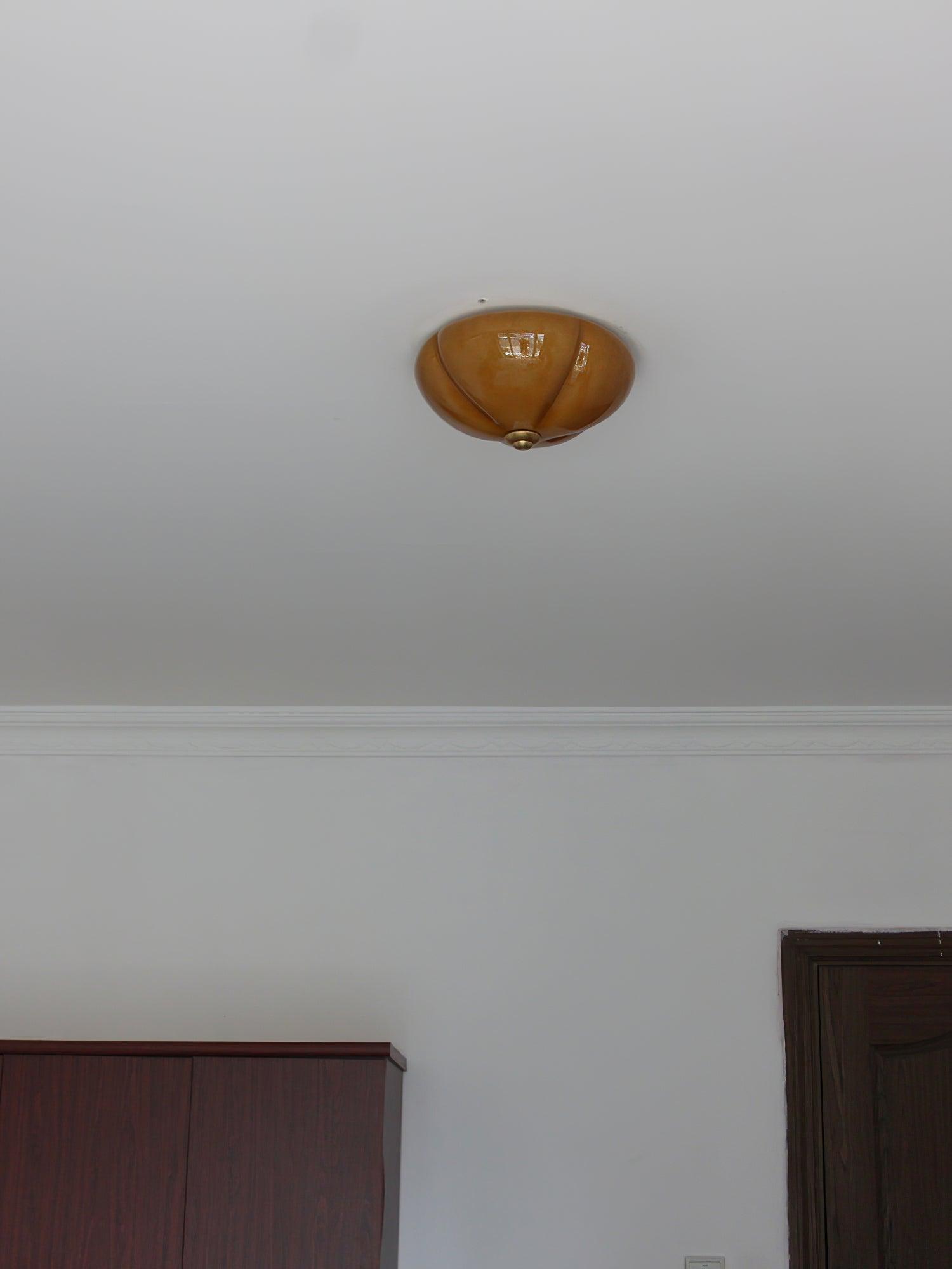 Orange Mushroom Ceiling Lamp 11.8"