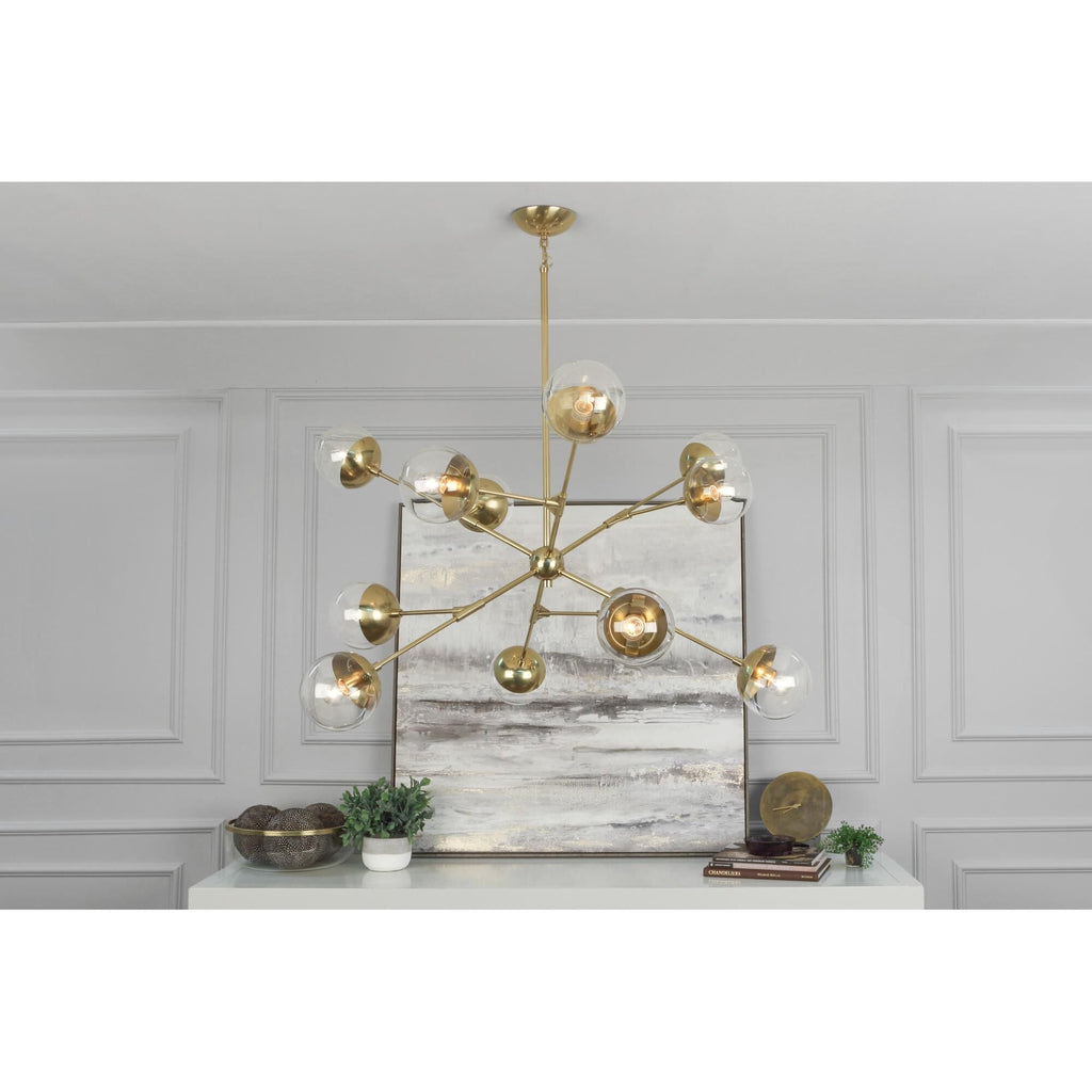 12-Light 50 in. Chandelier - Uma Crest for dining room view 2