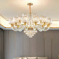 White Crystal chandelier - Winslow House for dining room view 1