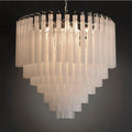 White Crystal chandelier - Ion House for dining room view 1