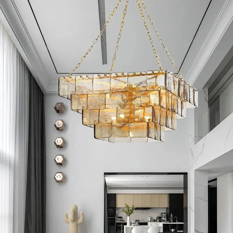 Clear Glass LED Chandelier - Petra Lane | Tianguang Chandelier