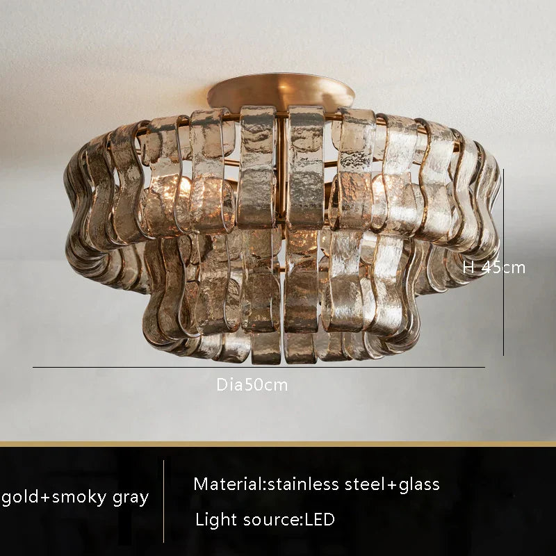 White Crystal chandelier - Junia Bay for dining room view 8