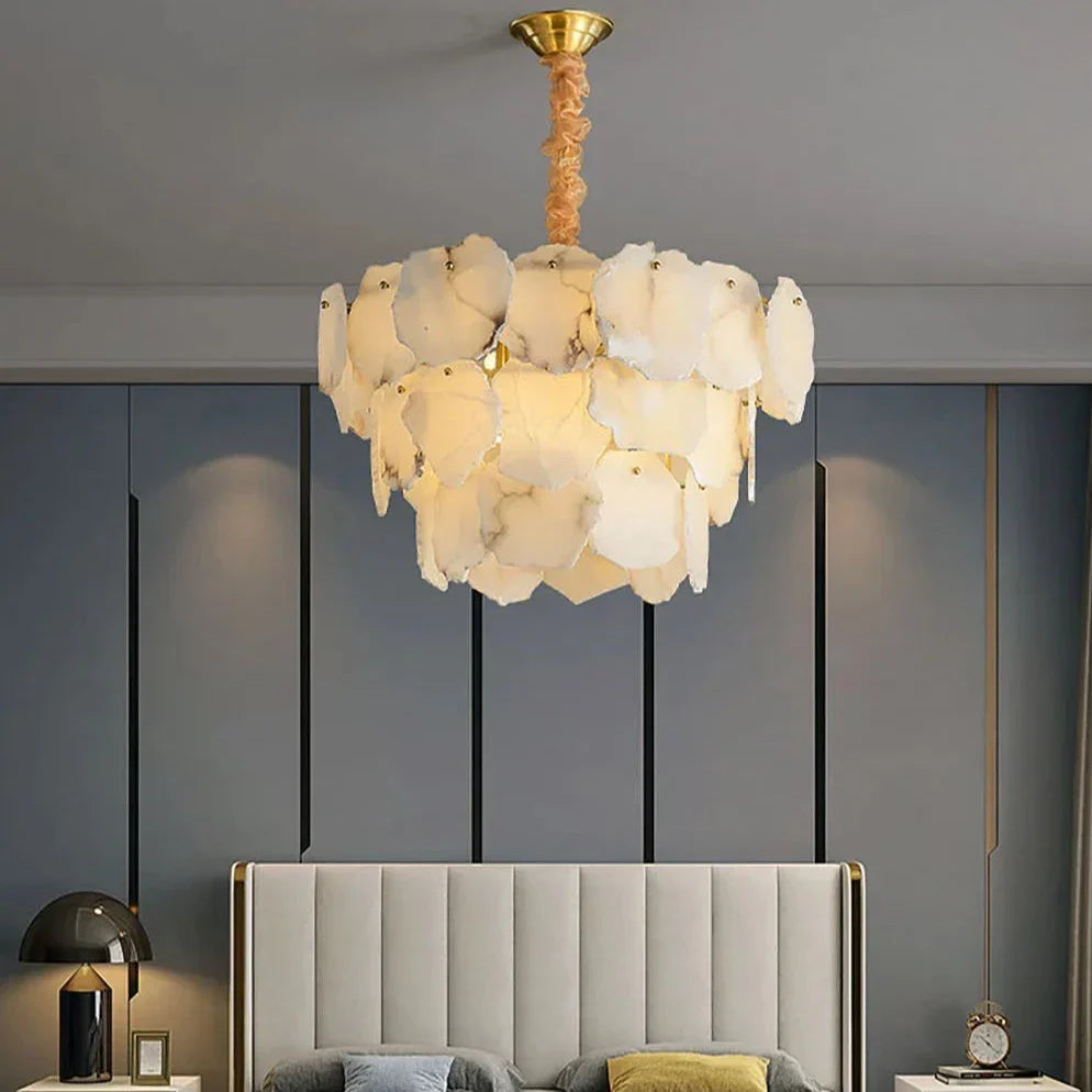 Brass Brass Tiered chandelier - Hera Lane for dining room view 3