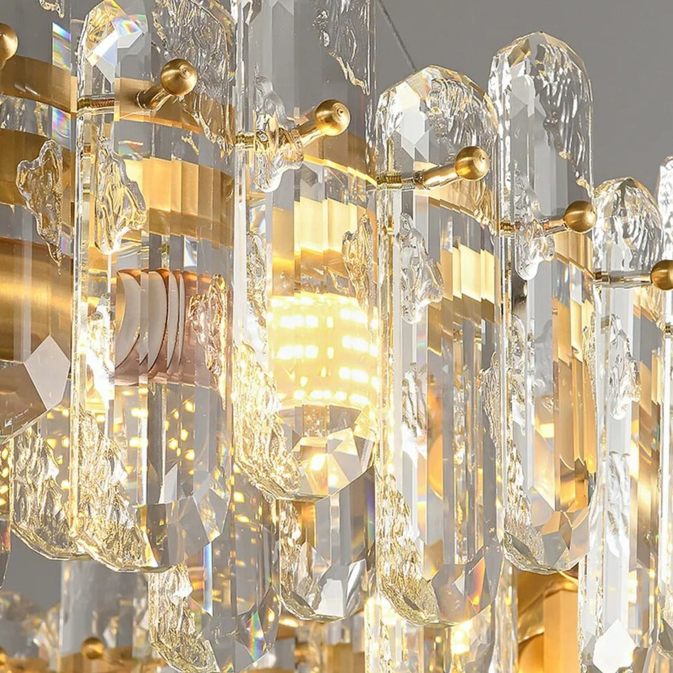 Clear Crystal chandelier - Bexley Court for dining room view 4