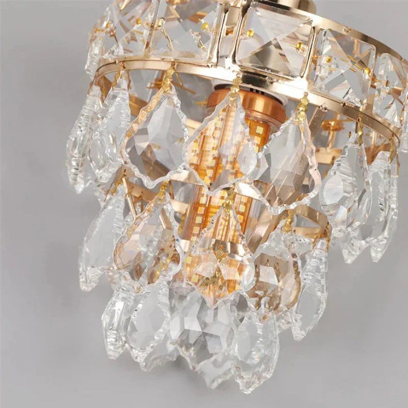 Clear Crystal Linear chandelier - Milan House for dining room view 4