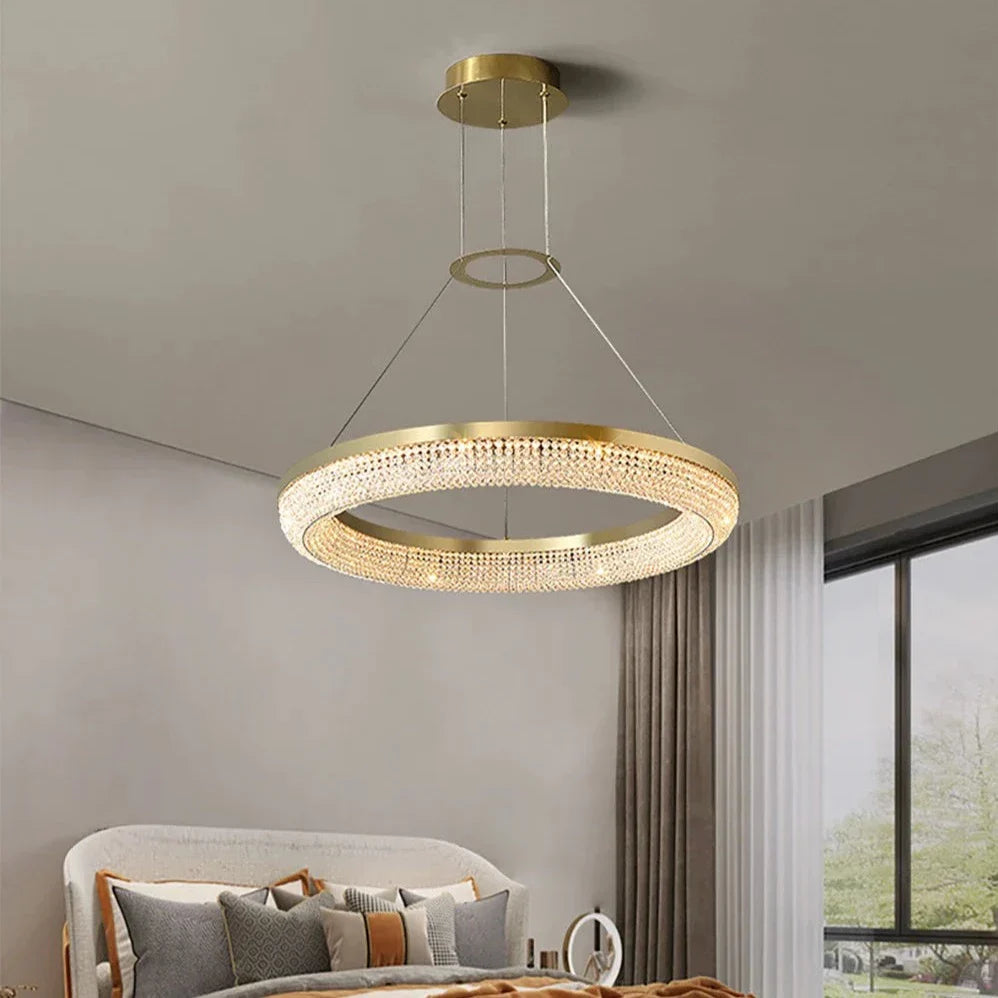 Clear Crystal chandelier - Caro Bay for dining room view 2