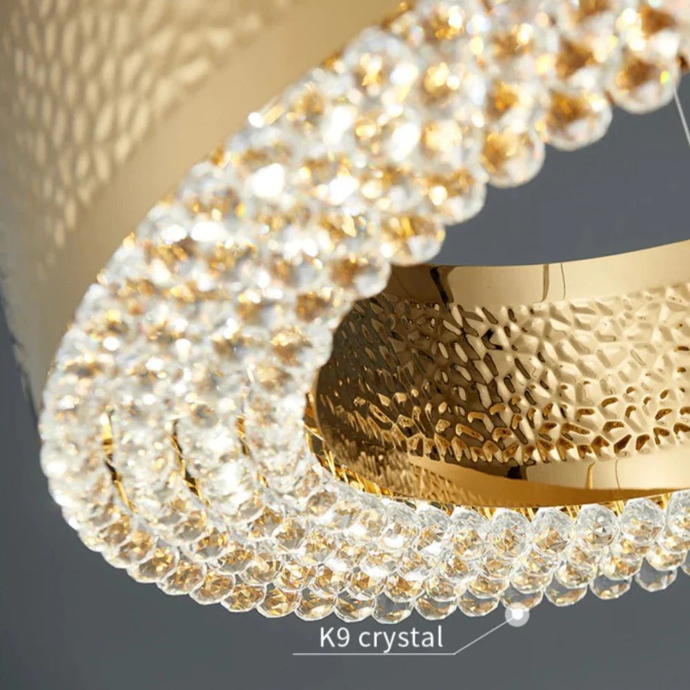 Clear Crystal chandelier - Ivara House for dining room view 3
