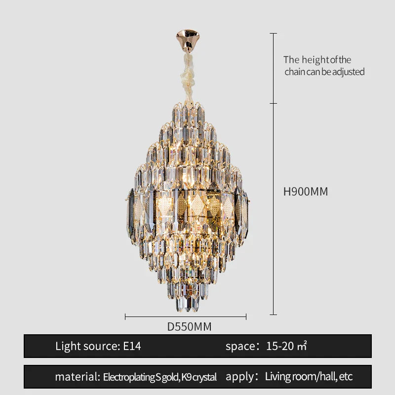 Crystal chandelier - Celia Lane for dining room view 9