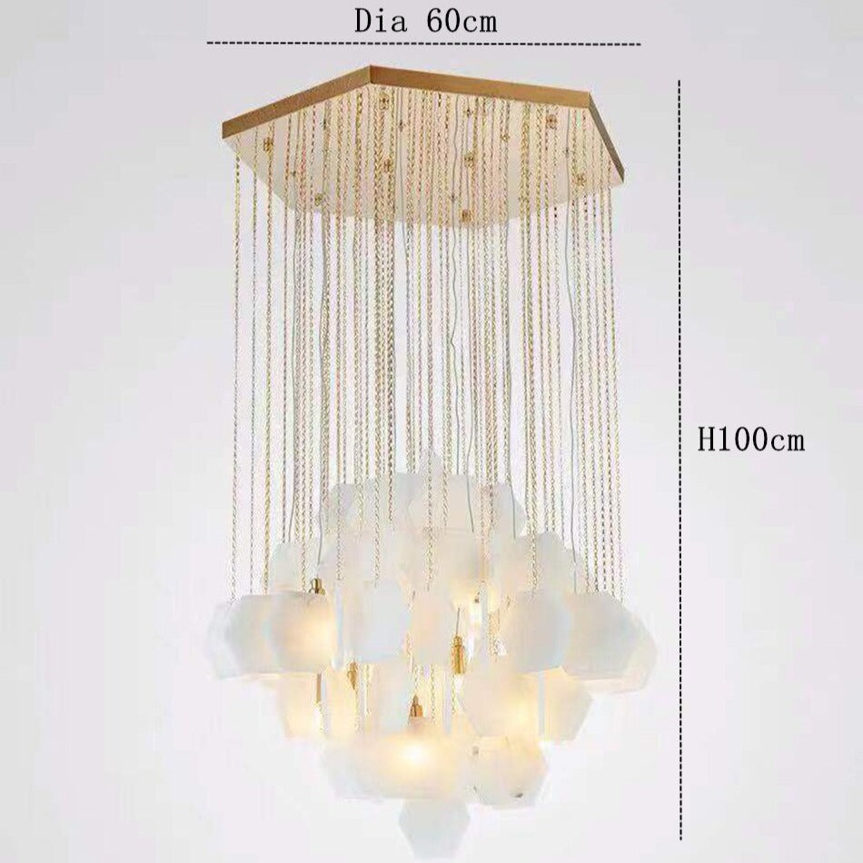 Brass Brass chandelier - Junia House for dining room view 7