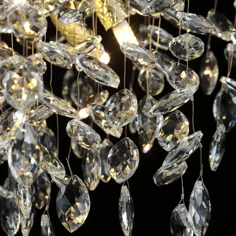 Clear Steel chandelier - Vesper Lane for dining room view 4